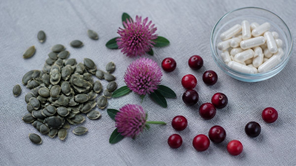 Pumpkin seeds, red clover, cranberries and magnesium — the four compounds in UroControl