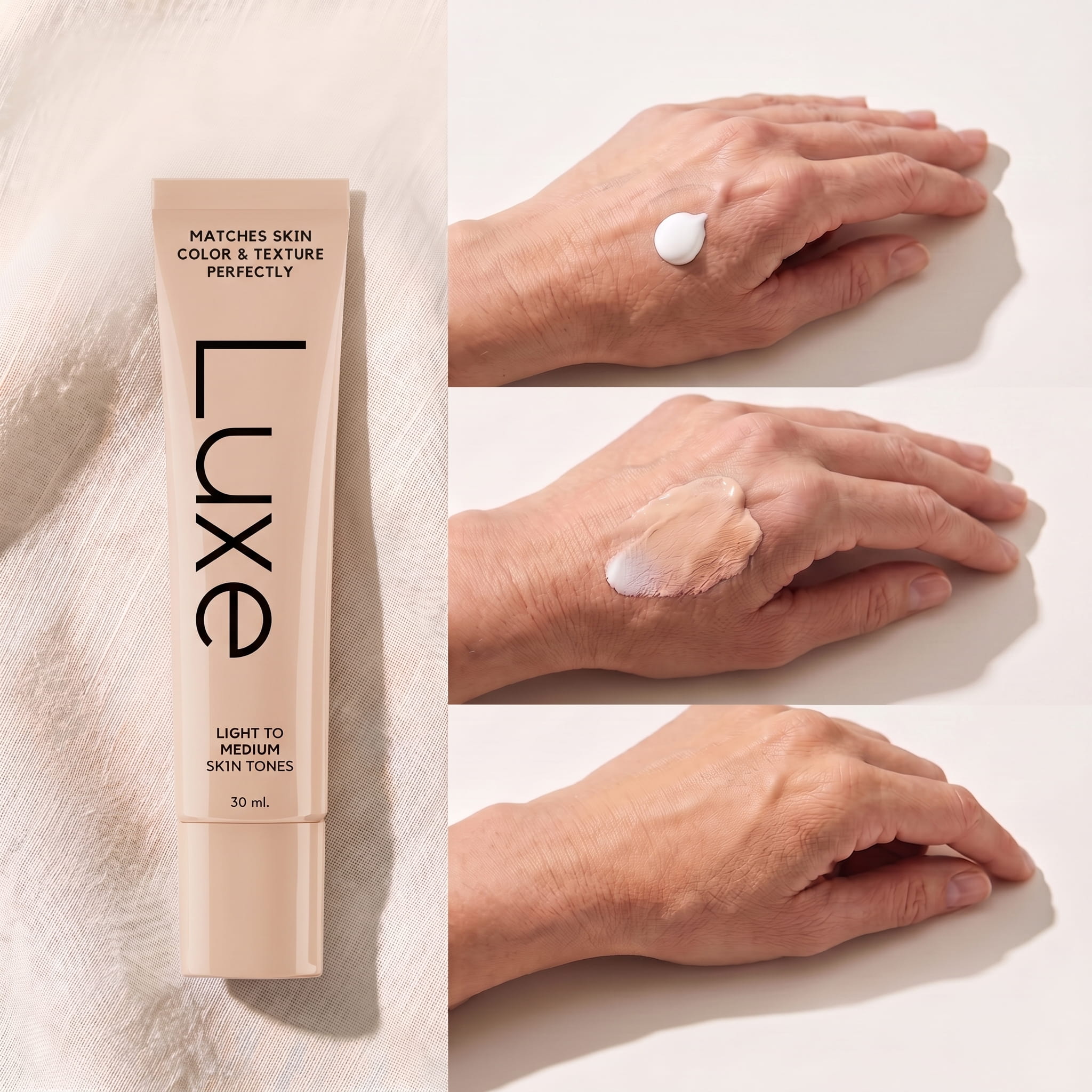 Foundation reading and matching skin tone