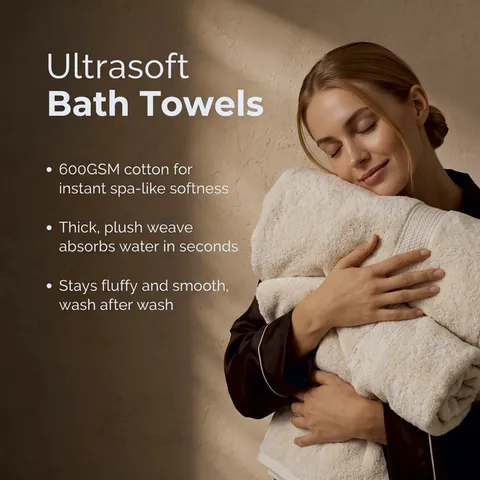 Ultrasoft Cotton Bath Towels
